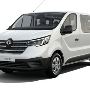 Renault Trafic TPMR sur fond blanc - minibus handicap - véhicule TPMR