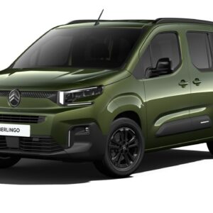 Citroën Berlingo TPMR Sirkka Green sur fond blanc - véhicule TPMR - voiture handicap