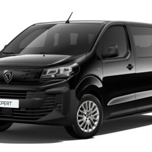 Peugeot Expert Combi Long TPMR noir perla nera sur fond blanc - véhicule TPMR - voiture handicap