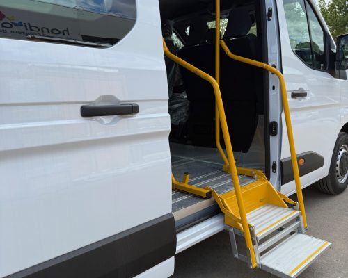 marche pied EASYSTEP inclus poignée montoir pour minibus TPMR