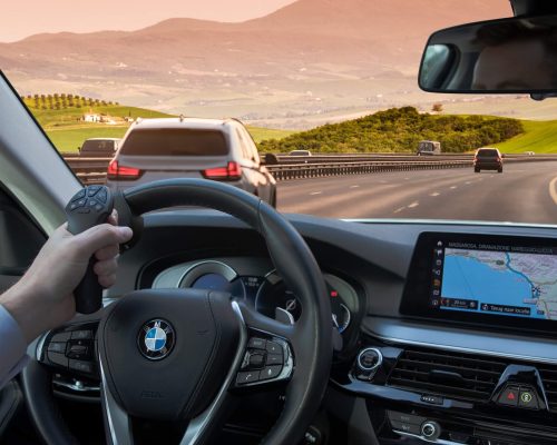 Poignée télécommande SmartSteer au volant BMW