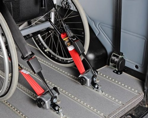 Système d'ancrage TPMR 4 points pour fauteuils roulants 85kg 3